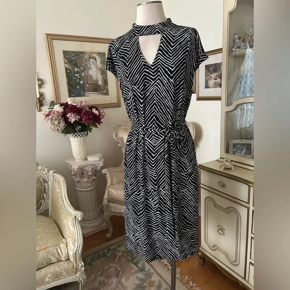 knee length dresses for ladies Dress Casual Midi By Inc In Floral Print, Size: L – Clothes Mentor Cordova  TN #245